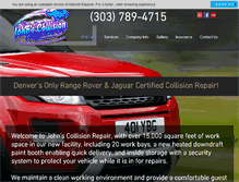 Tablet Screenshot of johnscollisionrepair.com